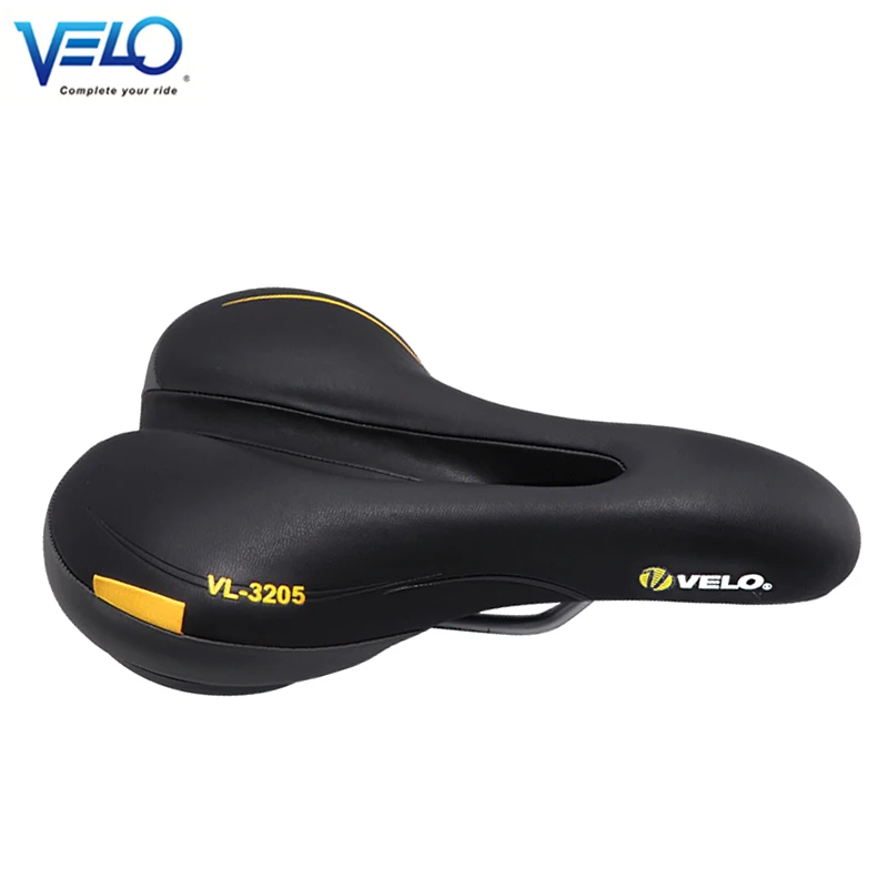 

Velo-3205 Bicycle Saddle for Men, MTB Saddle, Wide Comfort, Soft Cushion Bike Seat, Padded Saddle for Bike, PU Leather