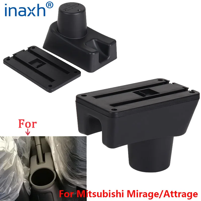 For Mitsubishi Attrage Mirage Armrest For Mitsubishi Mirage Space Star Car armrest Box Retrofit parts car accessorie Storage box