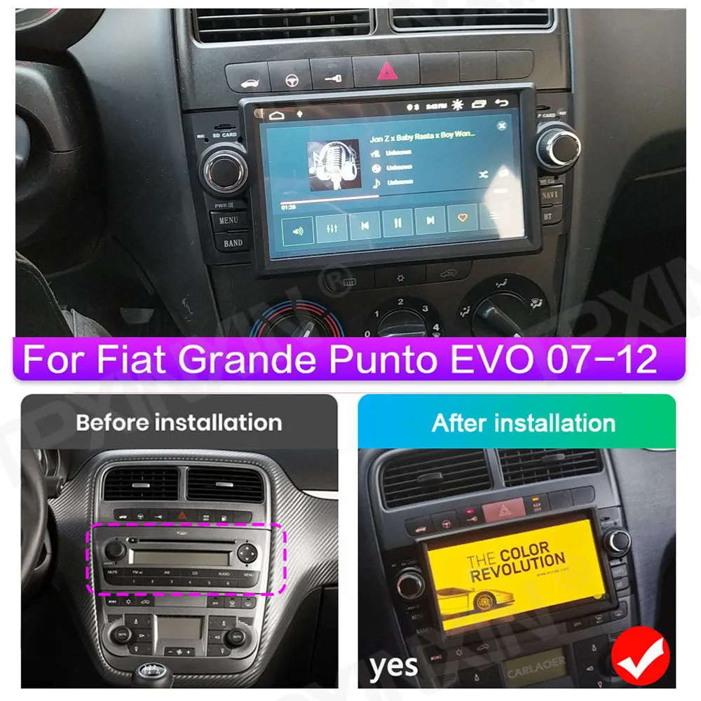 2G+32G Android 10.0 Car Radio GPS RDS DSP multimedia player For Fiat Grande Punto Linea 2007 2008 2009-2012 car player NO DVD