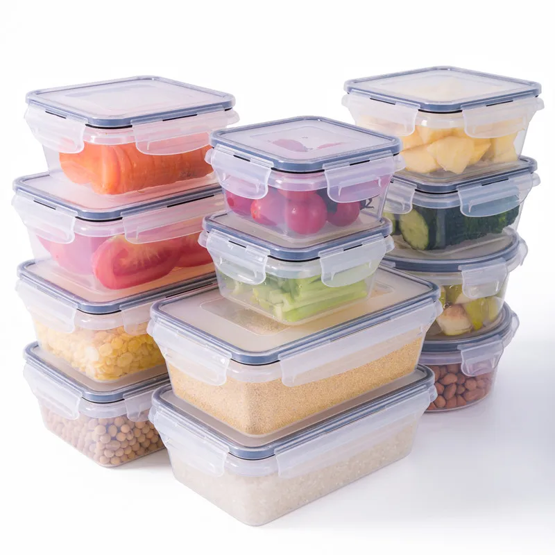 

Airtight Food Storage Container with Lid, Leak Proof Snap Lock, BPA Free Plastic