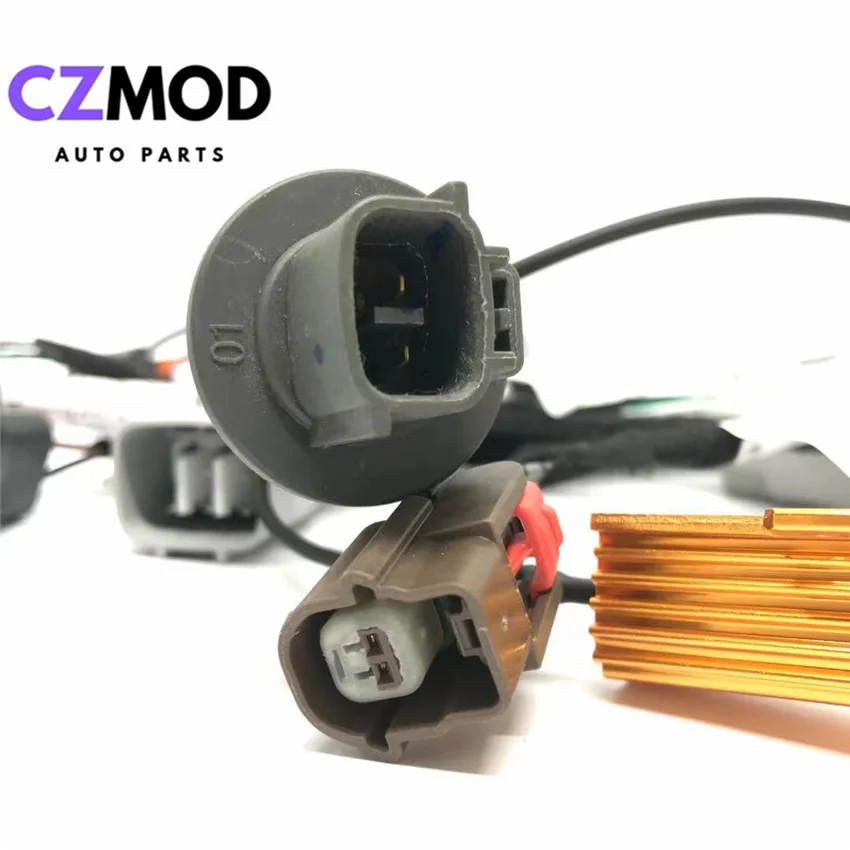 CZMOD Car Headlight Modification Upgrade Special Wiring Adapter Harness Cable For 2019-2021 Toyot-a Corolla From Halogen To LED