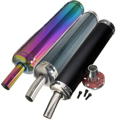 6x28cm Universal Motorcycle Exhaust Muffler Pipe Adjustable Silencer For Street Scooter Motocross Escape Moto AK168