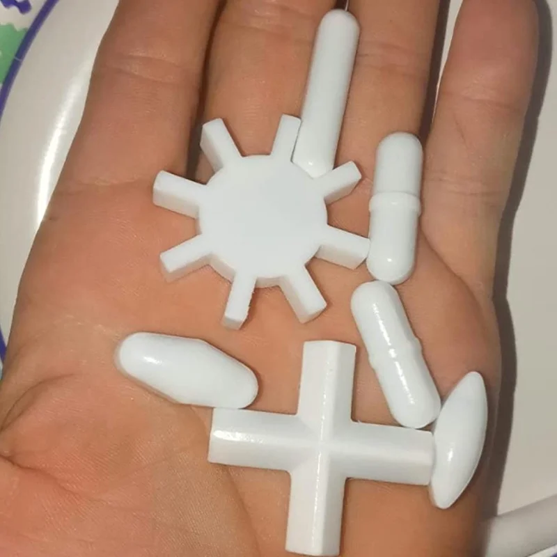 Toolly 8 Pack Magnetische Rührer, Rühren Bars Mischer, Einschließlich 7 Formen + Magnetische Retriever