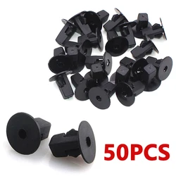 50Pcs Auto Bumper Fastener 9mm Hole Rivet Retainer Push Cover Fender Car Door Trim Panel Clip Car Fastener Clip Accessories