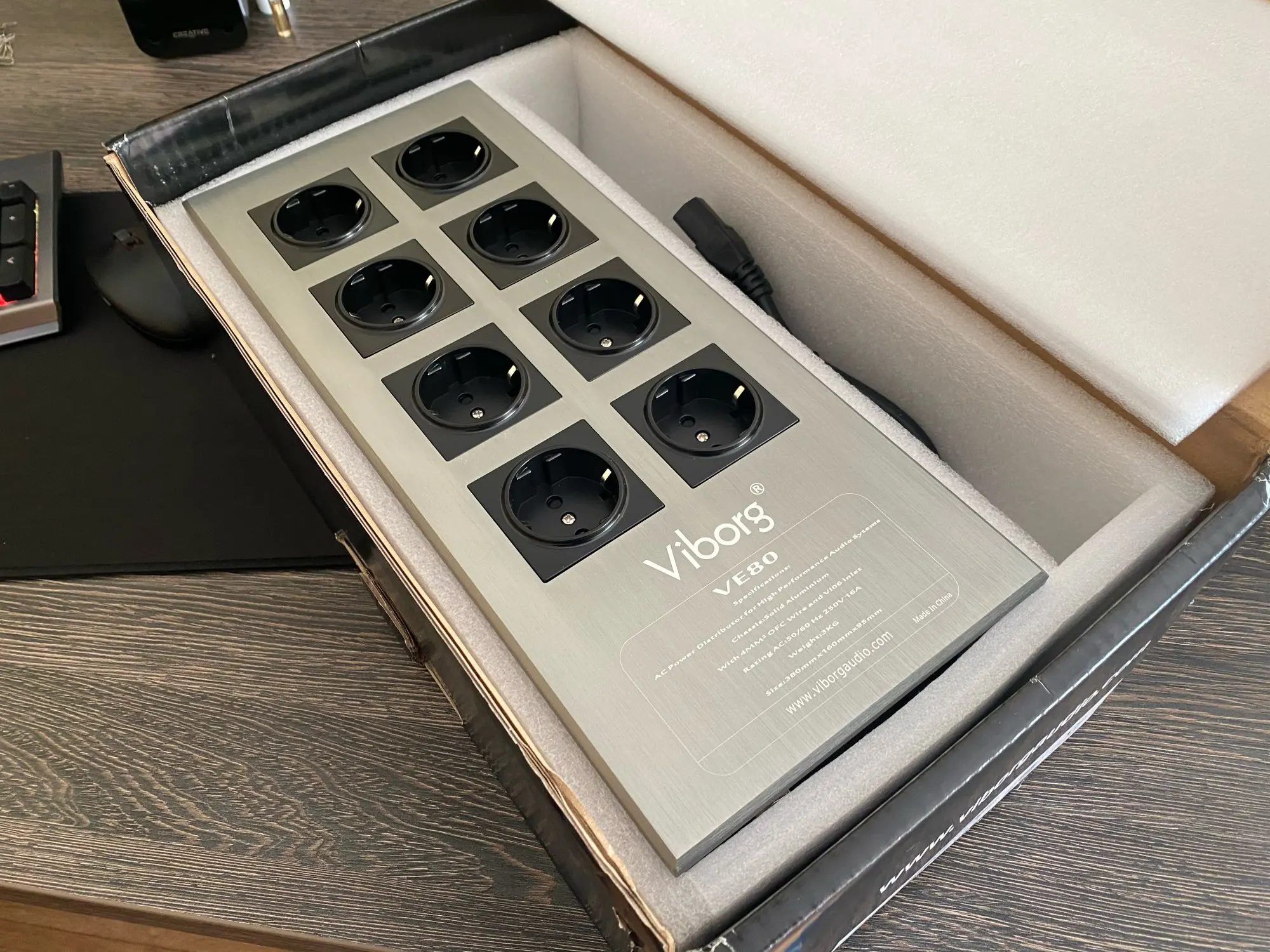 

High-End Hifi Audio EU Schuko Outlets Noise Filter AC Power Conditioner Audiophile Power Filter Power Purifier