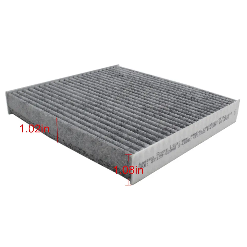 Activated Cabin Air Filter CF10285 87139-02090 for Toyota/Lexus/Scion/Subaru Premium against Bacteria Dust Viruses Pollen Gases