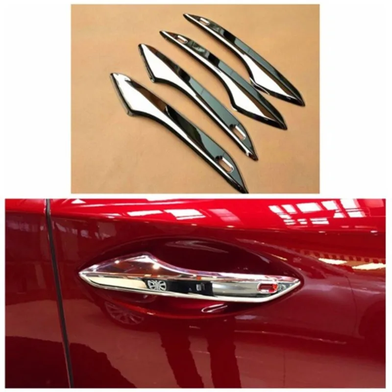 BBQ@FUKA Chrome ABS Car Door Handle Bar Cover Trim Sticker Accessories Fit for Lexus NX NX300h 200t 2015-2017