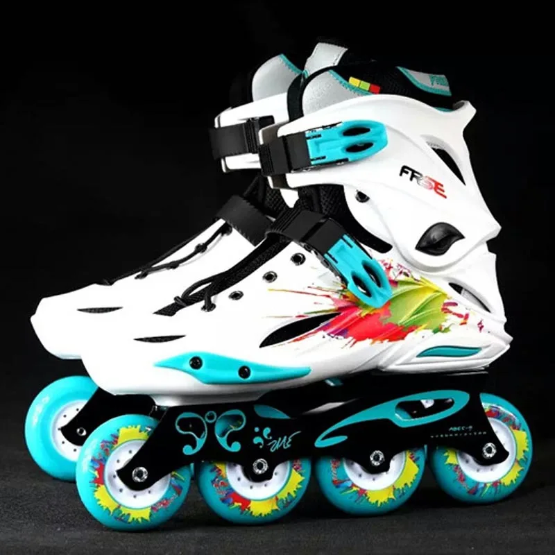 Skate Original Freestyle M1 Professional Slalom Inline Skates Adult Roller Skating Shoe Sliding Free Skating Patines Adulto