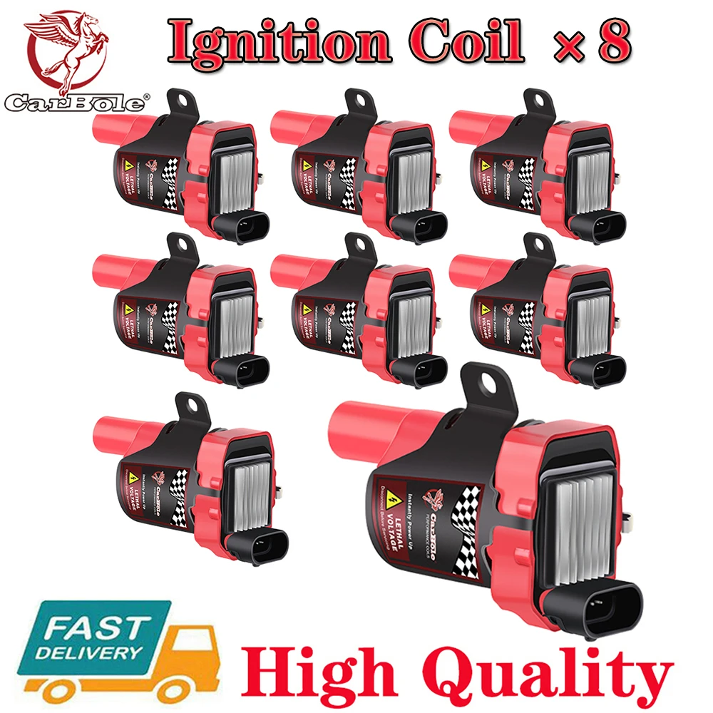 8PCS Ignition Coil Packs Round Type Restore Performance D585 For Chevy GMC LS CHEVROLET SILVERADO 1500 2500 LS1 LS3 4.8/5.3/6.0L