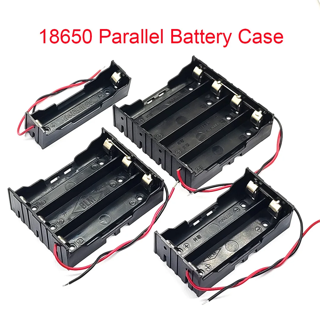 18650 Power Bank กรณี1X 2X 3X 4X 18650แบตเตอรี่แบบขนานผู้ถือกล่อง1 2 3 4 18650แบตเตอรี่แบบขนานกล่อง