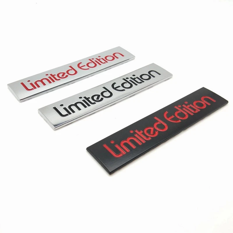 3D Metal Car Sticker Limited Edition Emblem Badge Decal For BMW Audi VW Honda Opel Toyota Chevrolet Ford Hyundai Auto stickers