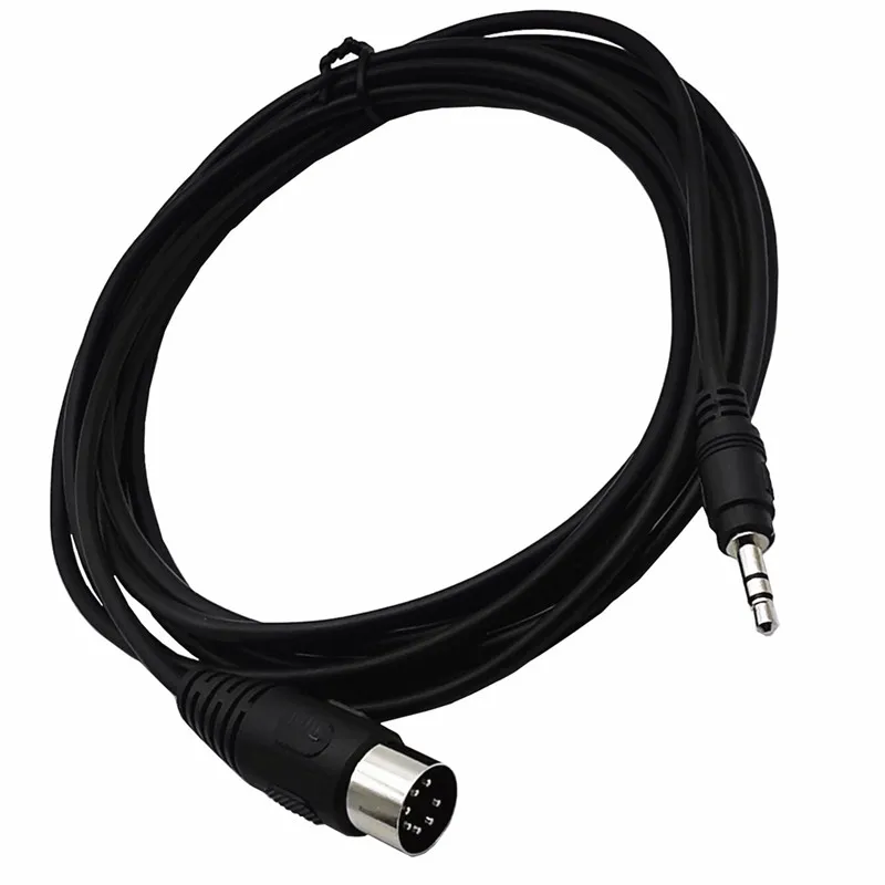 7Pin Din Male to 3.5mm 1/8in Stereo Audio Cable MIDI 7 pin to 3.5mm cable  0.5m 1m 1.5m 3m