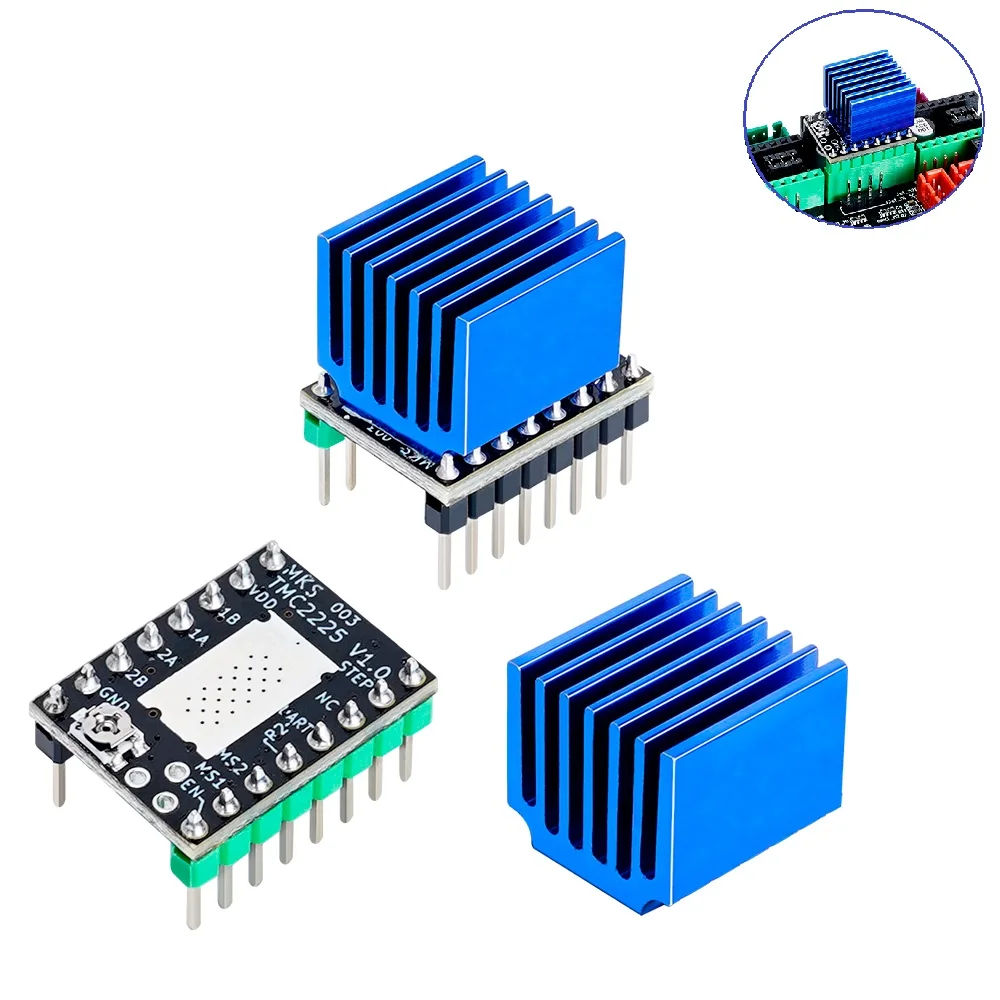 

MEGA MKS TMC2225 TMC2226 Stepper Motor Driver V1.0 Module Ultra Silent 3D Printer Parts StepStick For Replace TMC2208 TMC2209