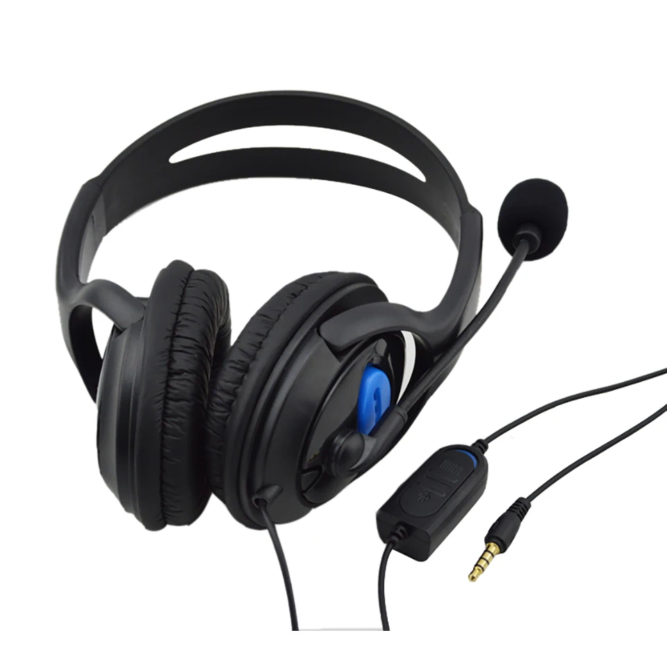 Wired Gaming Headphone With Mic Noise Isolating Headphones 40mm Driver Bass Stereo for Sony PS3 PS4 Laptop PC Gamer Headset