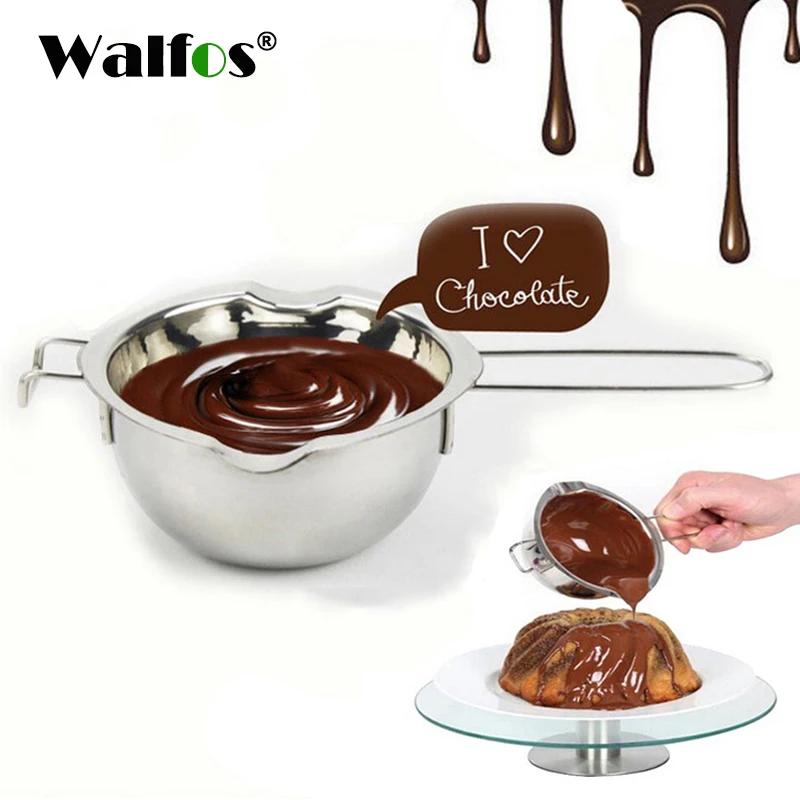 

WALFOS 304 Doble Stainless Steel Universal Boiler Insert Chocolate Fondant Caramel Melt Bowl Butter Pot Pan Baking Cheese Heatin