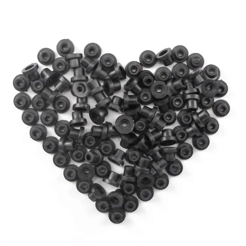 Tattoo Grommets 100Pcs Tattoo Rubber Grommets Soft Silicone Tattoo Needle Grommets capezzoli per Tattoo Machine Needles Bar