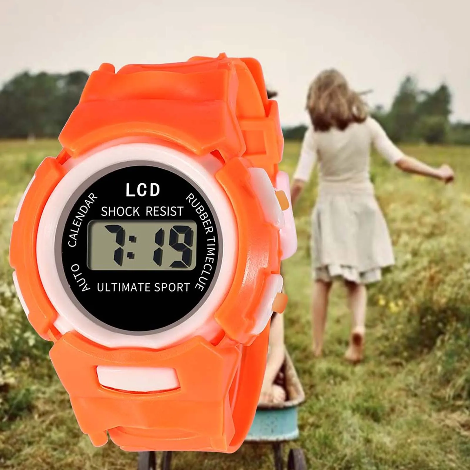 Montre de Sport pour enfants, bracelet en Silicone, numérique Led, pour écoliers filles et garçons