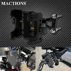 Universal Handlebar Mount Phone Carrier Cellphone Device Holder Bracket Stand For Harley Touring Sportster Dyna Softail V-Rod