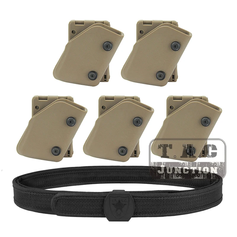 

IPSC Magazine Holster + USPSA IDPA Competition High Speed Shooting Inner & Outer Belt w/ 5x Fast Draw Pistol Pouch Mag Carrier