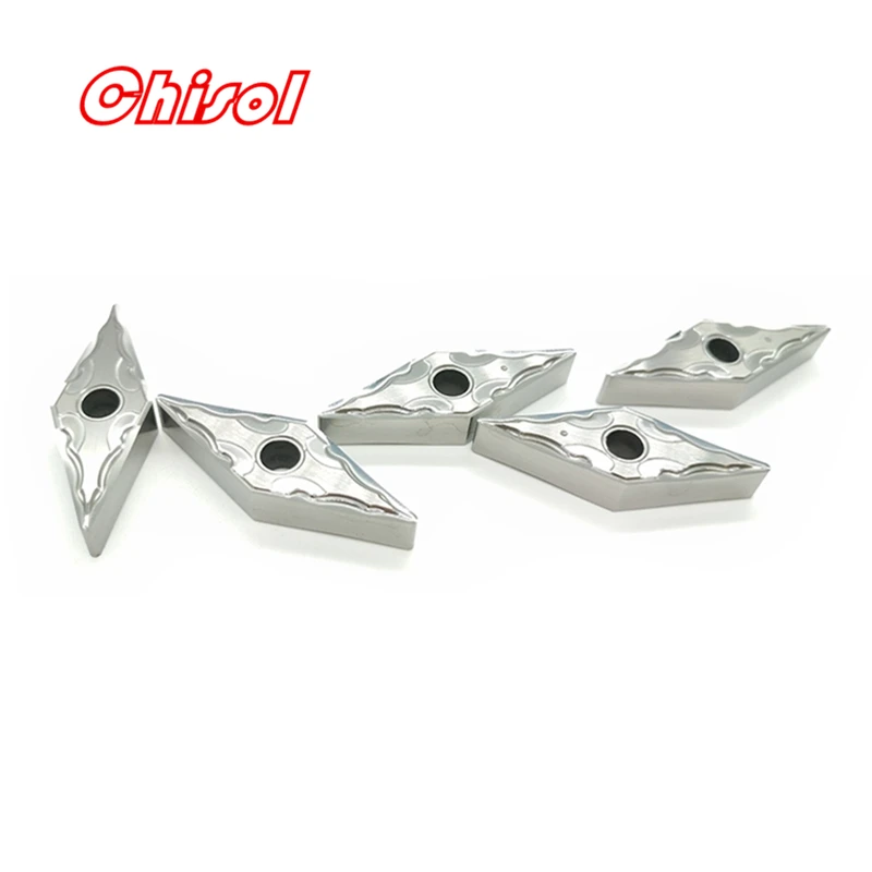 Pengolahan Aluminium Turning Sisipan WNMG080402-AK WNMG080404-AK WNMG080408-AK K30 H01 Mengubah Pisau untuk Aluminium