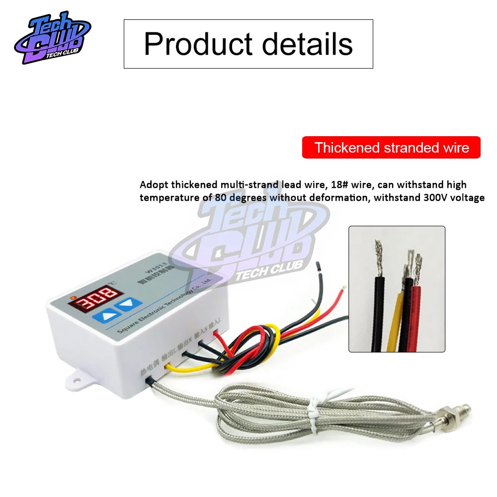 W3013 AC 110V 220V Digital LED Temperature Controller 2200W อุณหภูมิ Controller สำหรับแชสซีอุปกรณ์