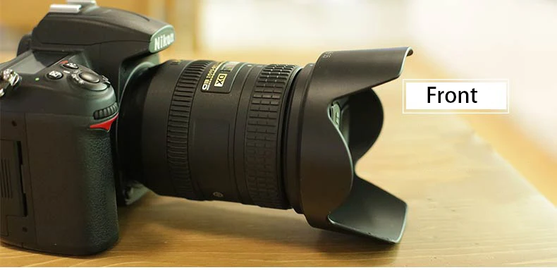BIZOE Kamera Lensa Hood HB-35 Nikon18-200 Lensa SLR D7000 D7100 D7200D7500D850 D810 D750 Kamera 72Mm Aksesoris Bolak Balik Tombol