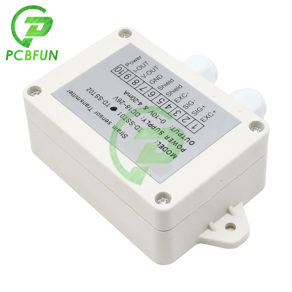 0-5V 0-10V 4-20mA Load Cell Sensor Amplifier Transmitter Strain Gauge Sensor Weigh Transmitter Amplifier Sensitivity 1.5-2.1MV/V