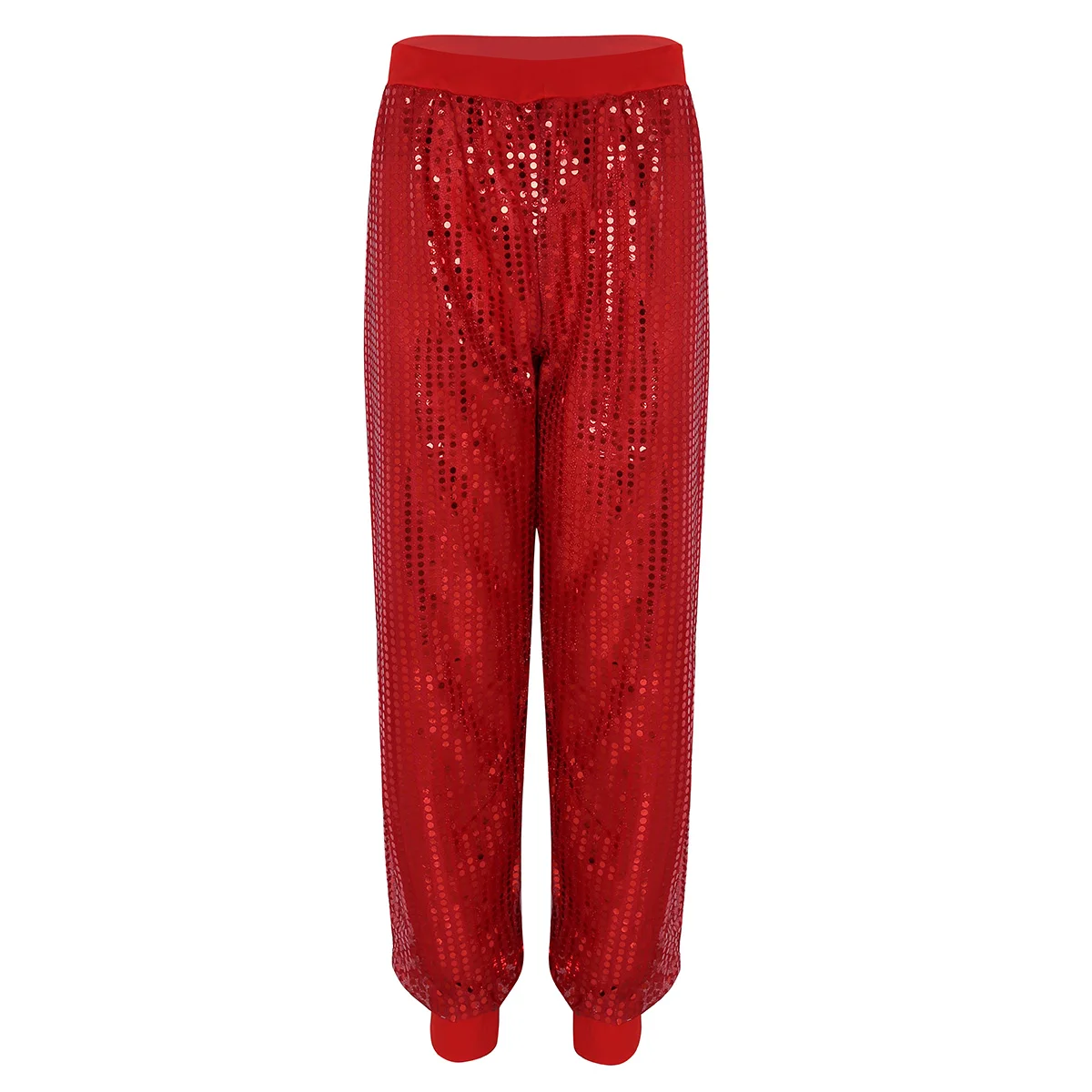 Ropa de baile de Hip Hop para mujer, disfraces de Jazz con lentejuelas brillantes, pantalones holgados brillantes, pantalones Harem para baile