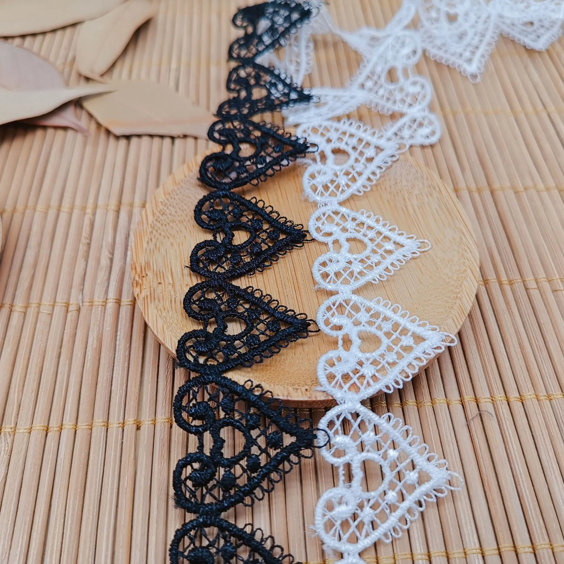 

2.7CM Embroidered Can Wear Webbing Love Lace DIY fabric wedding handmade underwear Lolita Garment accessories Clothing Sewing