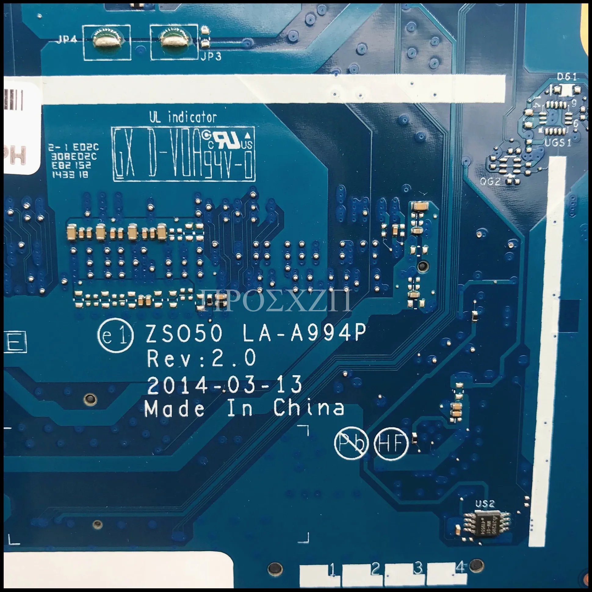 788289-001 788289-501 788289-601 789451-501 High Quality For 15-R Laptop Motherboard LA-A994P With SR1YJ N2840 CPU 100% Tested