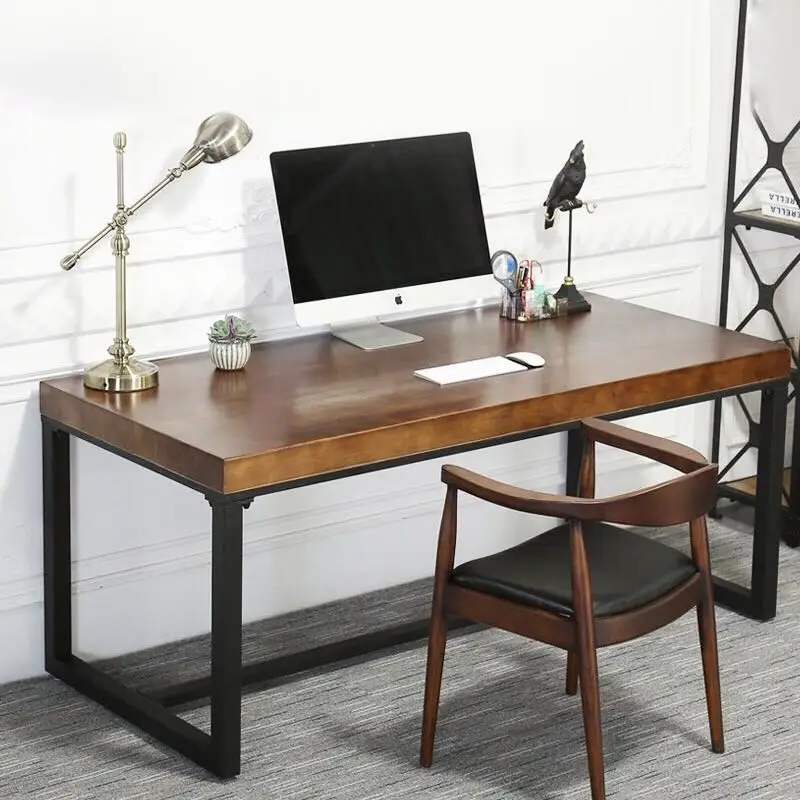 American Mtyle Minimalist Metal Table Lamp For Living Room Creative Personality Eye Protection Learning LED Desk Bedside Lamp