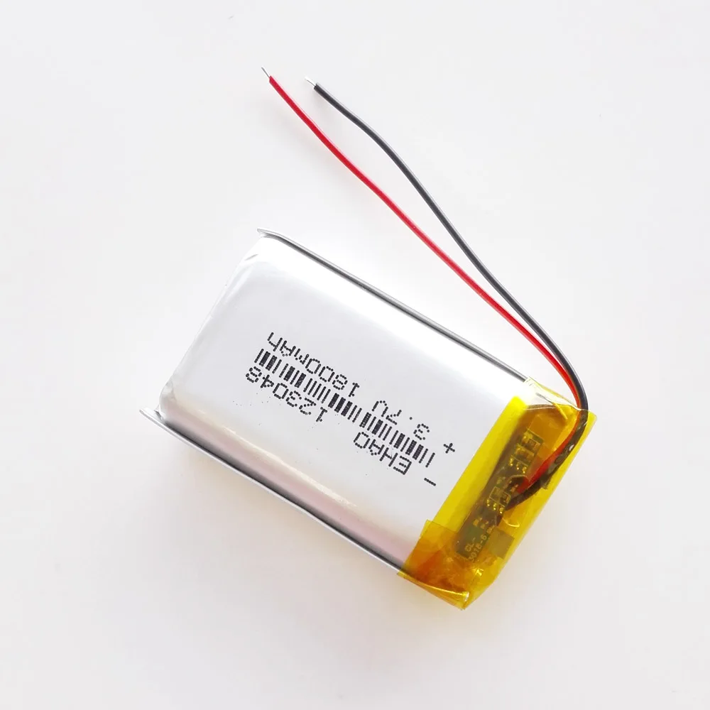 EHAO 123048 3.7V 1800mAh Lithium Polymer LiPo Rechargeable Battery For Mp3 PAD DVD E-book bluetooth speaker LED light