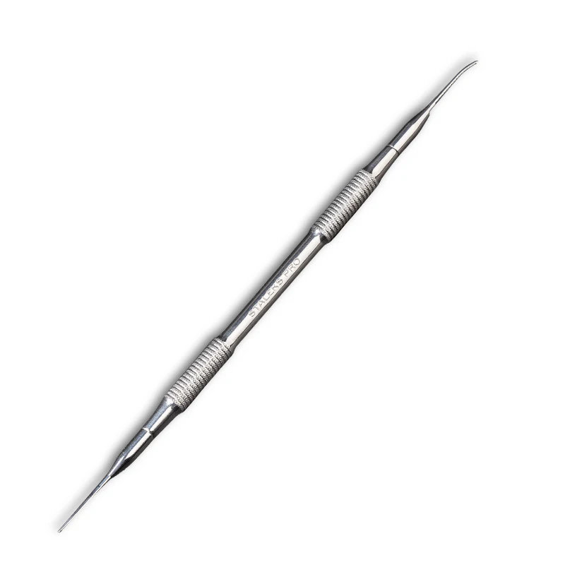 1pc STALEKS PE-60-4 ze stali nierdzewnej kopytko do skórek łokieć i prosty podwójny paznokieć Stitch Push Pedicure narzędzia do paznokci — zdjęcie 7