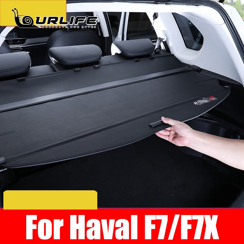 

For Haval F7 F7X 2018-2022 2023 Trunk Cover Partition shelter curtain Rear Rack interior car-styling decoration auto Accessories