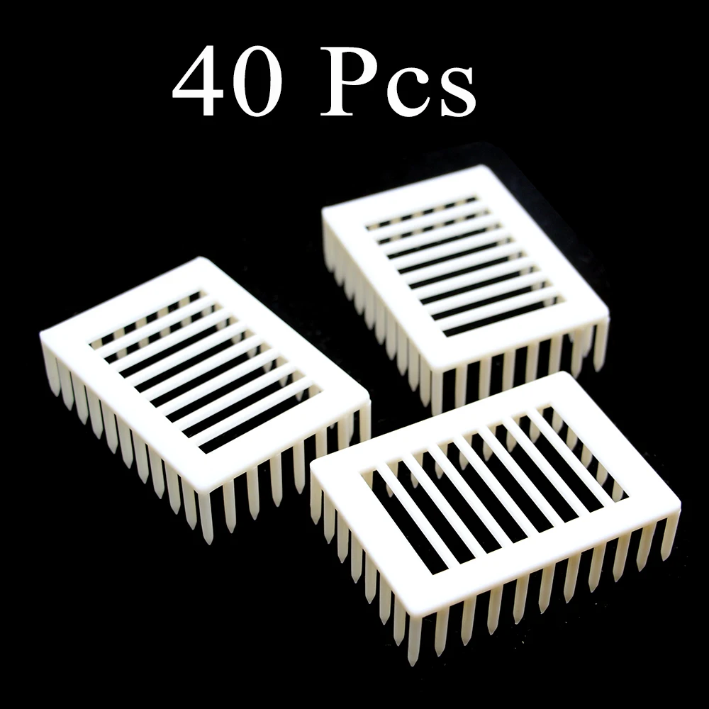 

40PCS Apiculture Beekeeping Queen Needle Type Imprisoned Bee Tools Cage Plastic Catcher Cell Room Supplies Isolation Equipment