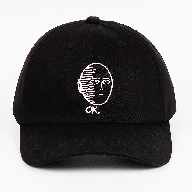 ONE PUNCH-MAN Dad Hat 100% Cotton Anime fan embroidery Baseball Cap One Punch Man Snapback Unisex Summer outdoor leisure caps