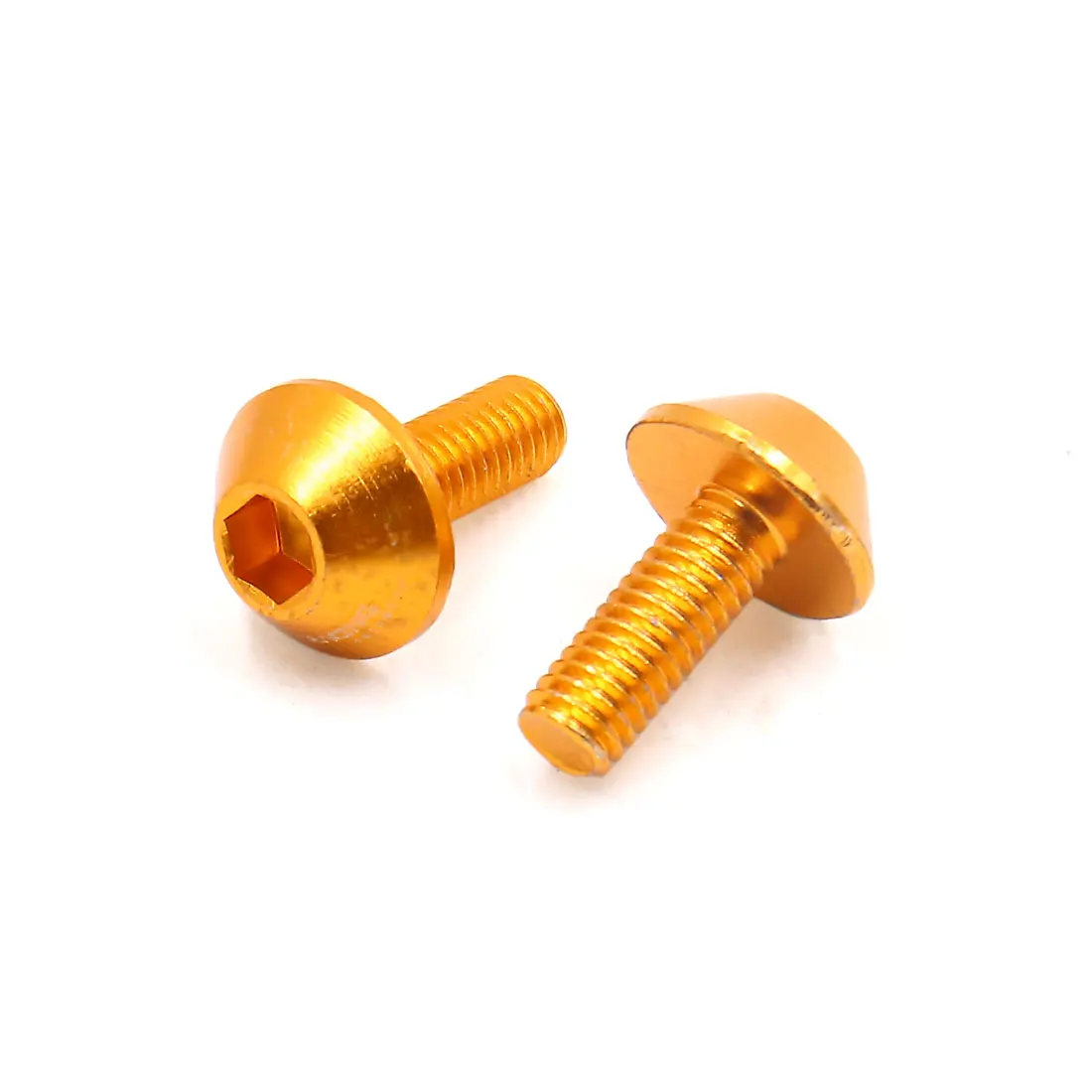 X Autohaux M6 x 15 Aluminum Alloy Motorcycle Hex Socket Head Bolts Screws 4/6/8/10pcs Gold Blue For Cars Motorbike Scooter