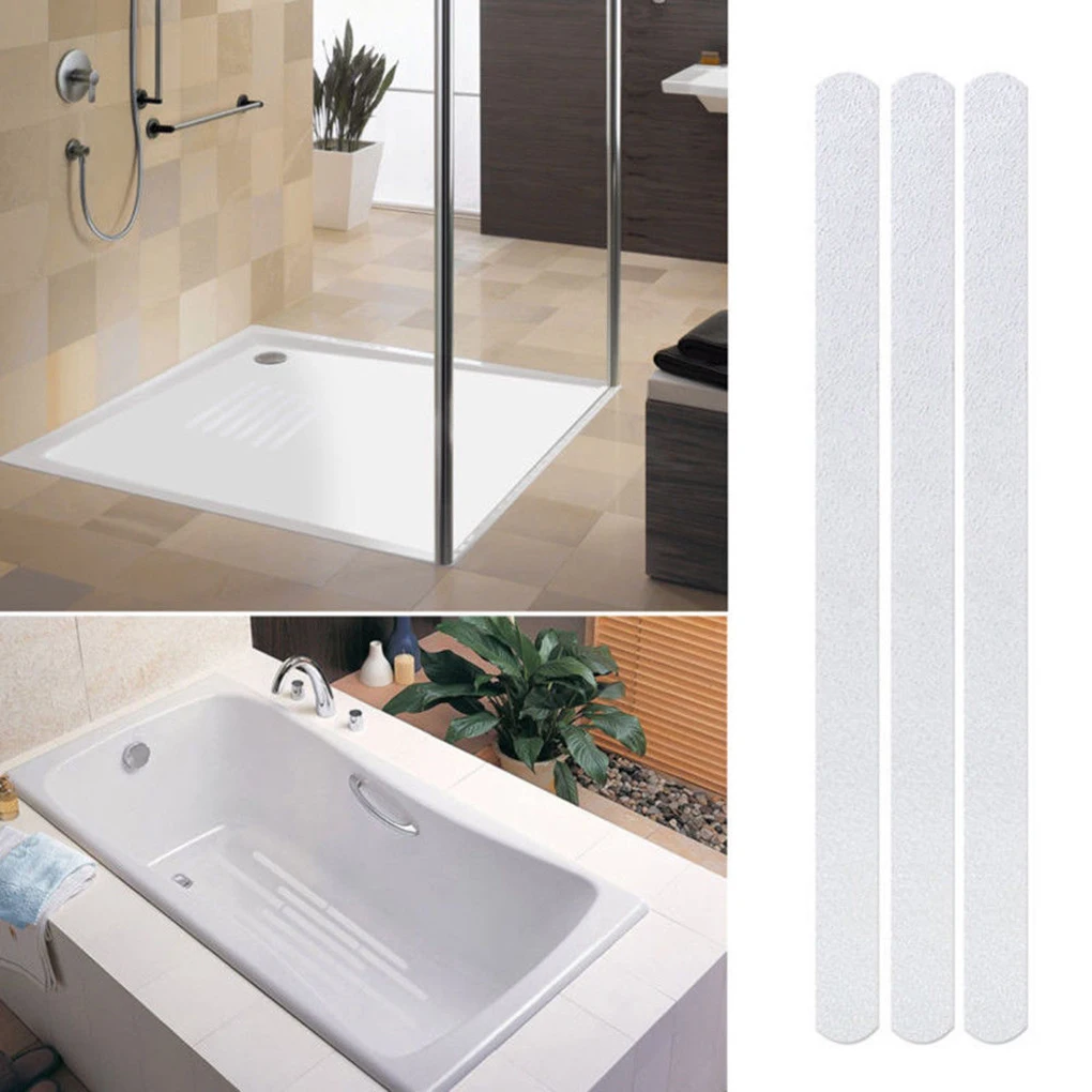 12pcs Bathroom Bathtub Non-slip Stickers Transparent Stairs Tape Safety Shower Anti-slip Strips Dropshipping