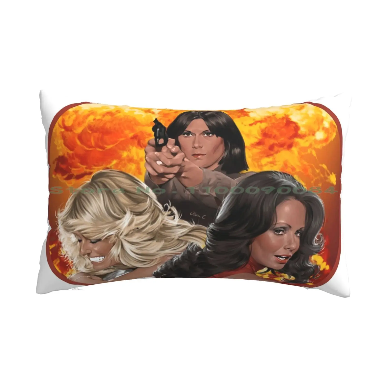 Бум! Подушка диаметром 20x30, 50*75, длинная прямоугольная наволочка с изображением ангелов, Фарры, фэтт, джаклин Смит, Кейт Джексон