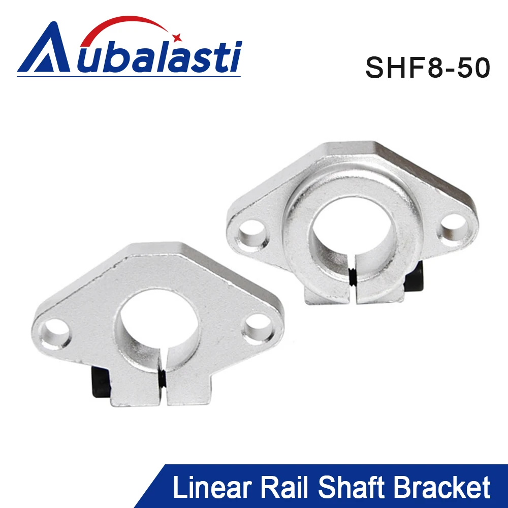 Aubalasti SHF8 SHF10 SHF12 SHF16 SHF20 SHF25 SHF30 Shaft Bracket Linear Shaft Support Linear Rod for CNC Router 3D Printer Part