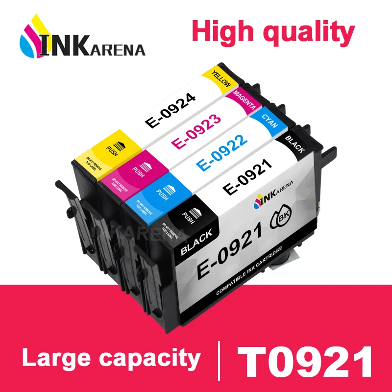 T0921N Ink Cartridge For Epson T0921 92N Ink For Epson Stylus CX4300 TX117 T26 T27 TX106 TX119 TX109 C91 Printer Ink Full Ink