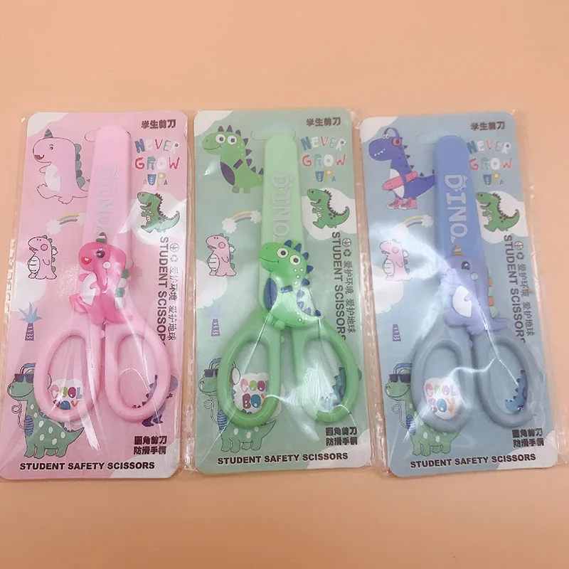 12 pcs/lot Creative Unicorn Art Scissors Safety Paper Cutter For Children Utility knife School Supplies Stationery Gifts