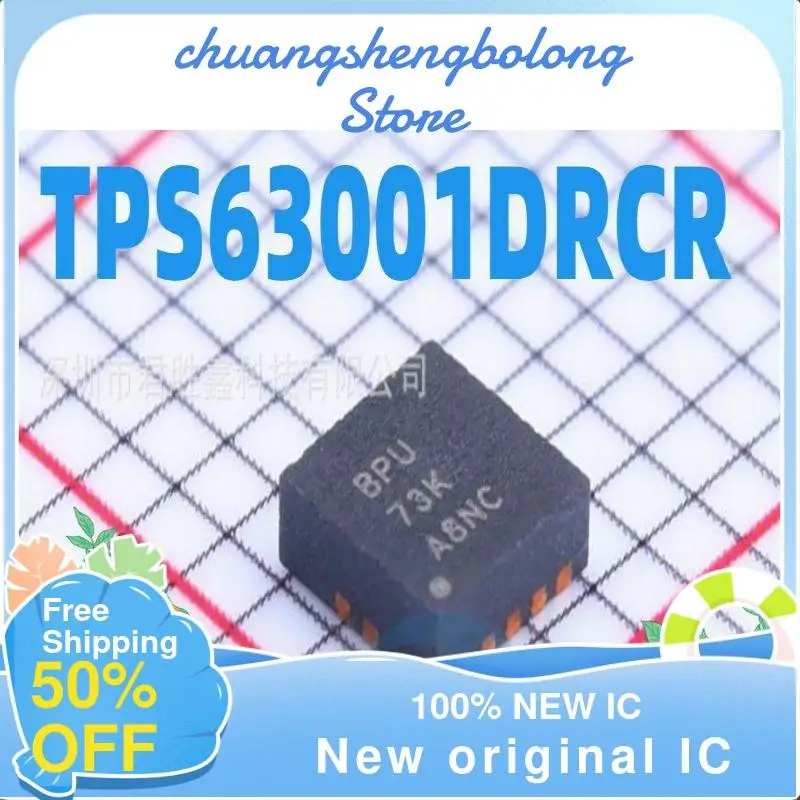 

10 шт. TPS63001DRCR TPS63001 BPU новый оригинальный IC