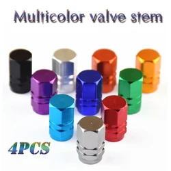 Universal 4pcs Aluminum Alloy Car Tire Valve Caps Valve Stem Cover Automobile Motorcycle Truck Bike Tyre Rim Stem