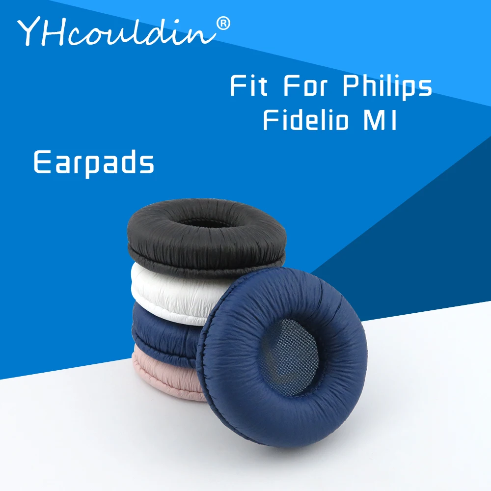 Earpads For Philips Fidelio M1 Headphone Accessaries Replacement Ear Cushions Wrinkled Leather Material