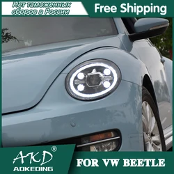 Headlights For VW Beetle 2013-2020 beetle DRL Day Running Light Head Lamp LED Bi Xenon Bulb Fog Lights Tuning Car Accessory