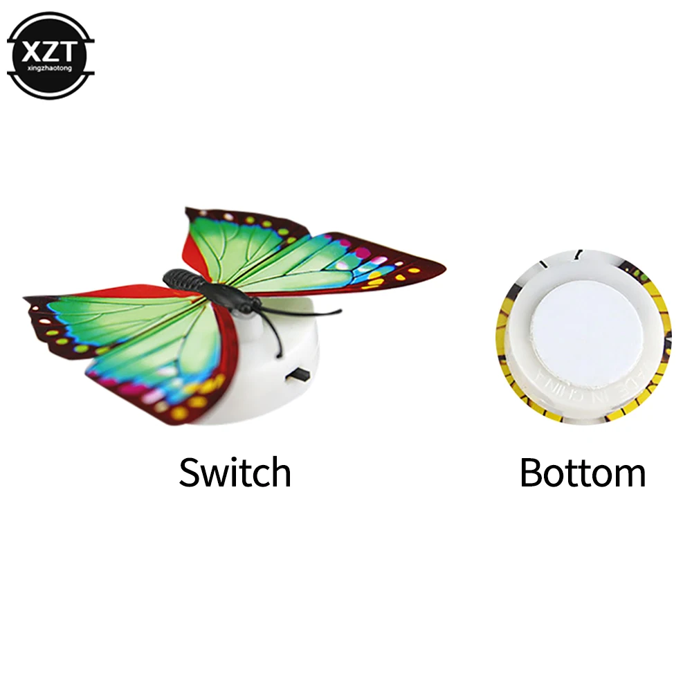 Colorful LED Nigh Lights Butterfly Shape Wall Paste DIY Art Home Decor For Kids Room Durable Energy-Saving Decorative Lamp