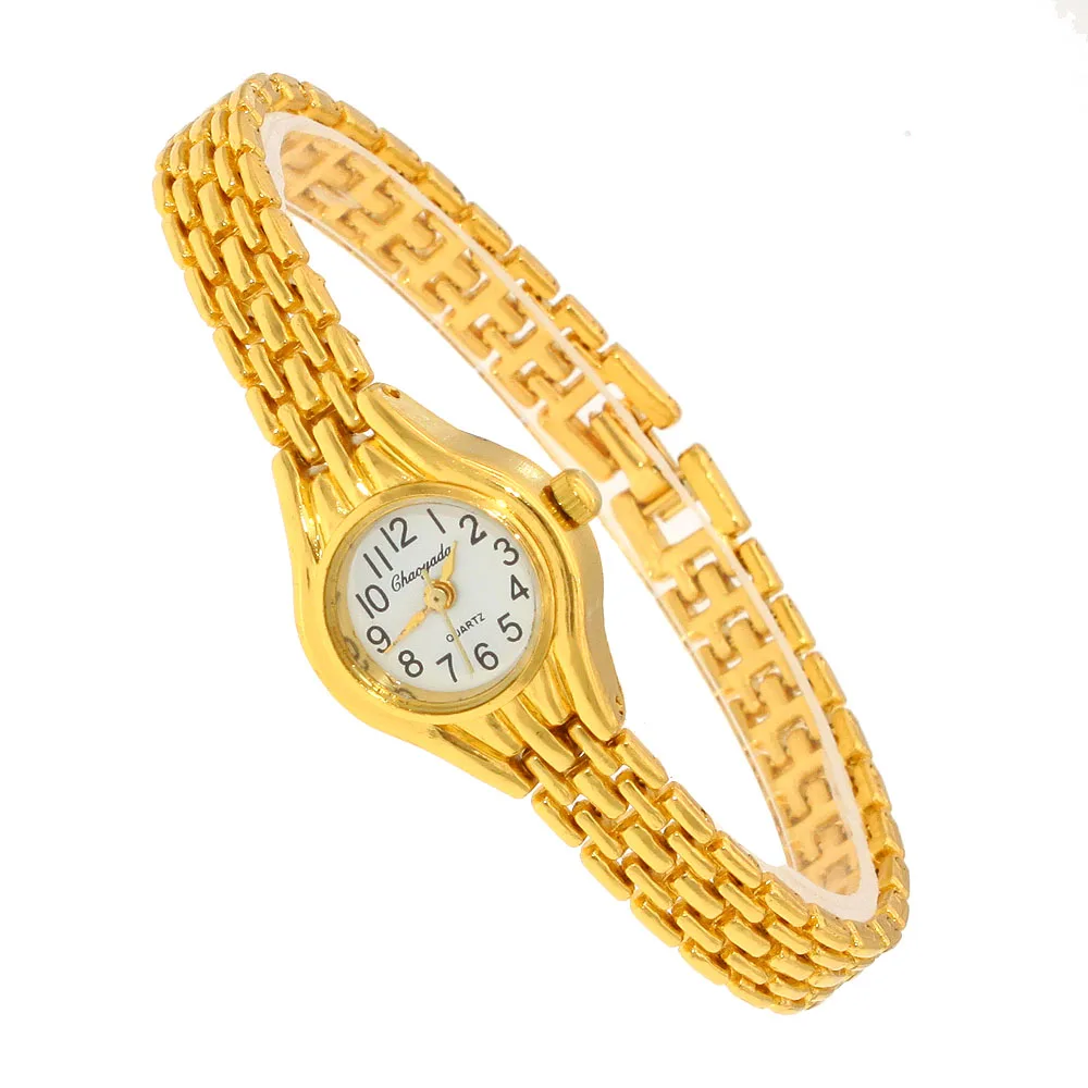 New Gold Women Bracelet Watch Mujer Golden Relojes Small Dial Quartz Watch Popular Wristwatch Hour female ladies elegant watches