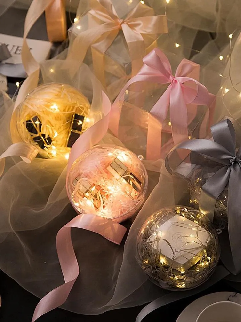 Lantern Small Night Light European-style Storage Box Luminous Box Transparent Romantic Dream Ball Gift Box Sepak Takraw Lamp