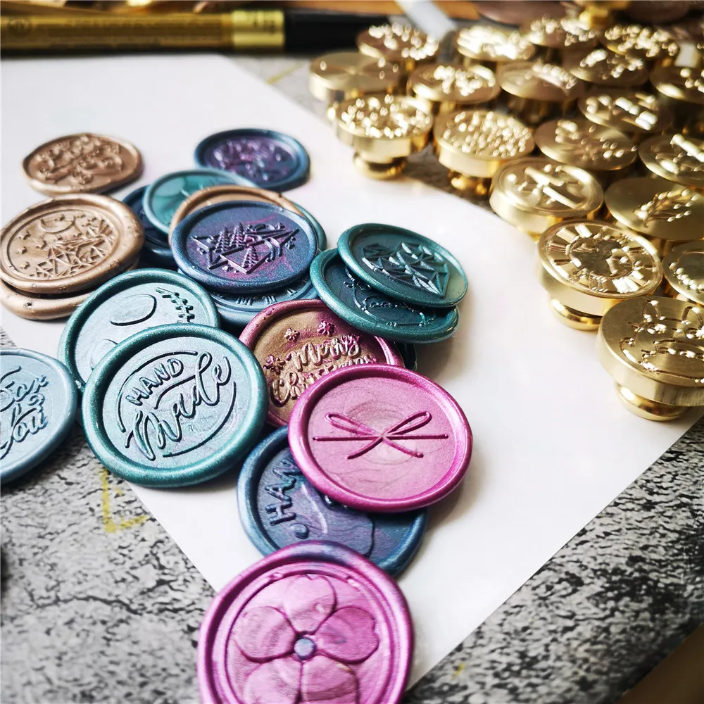 Wax Seal Stamp Retro Antique Sealing Wax Scrapbooking Stamps HEAD Wedding Decorative Metal Handle with love map Tree FLOWER ROSE